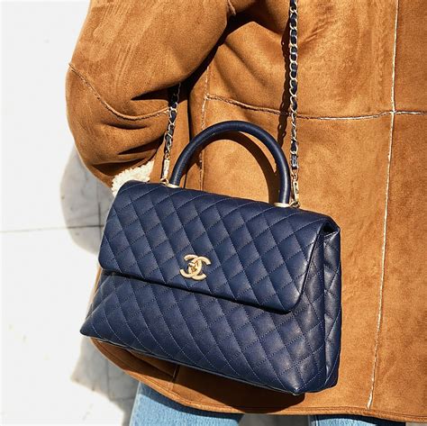 chanel top handle handbag|flap bag with handle chanel.